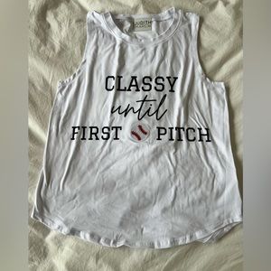 Judith March Oversized Baseball Tank